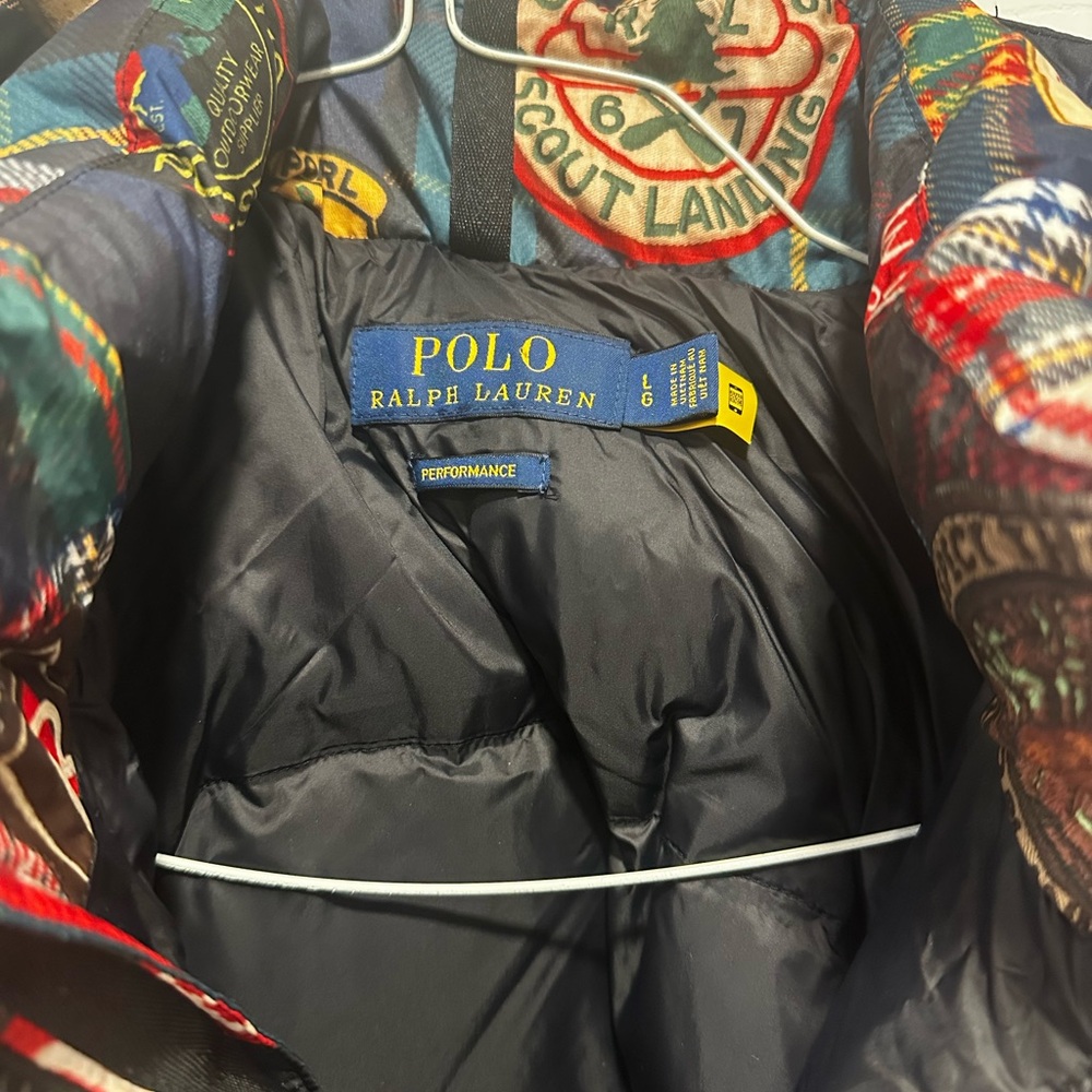 Ralph Lauren Multicolor Plaid Men Puffer Jacket - Picture 3 of 3